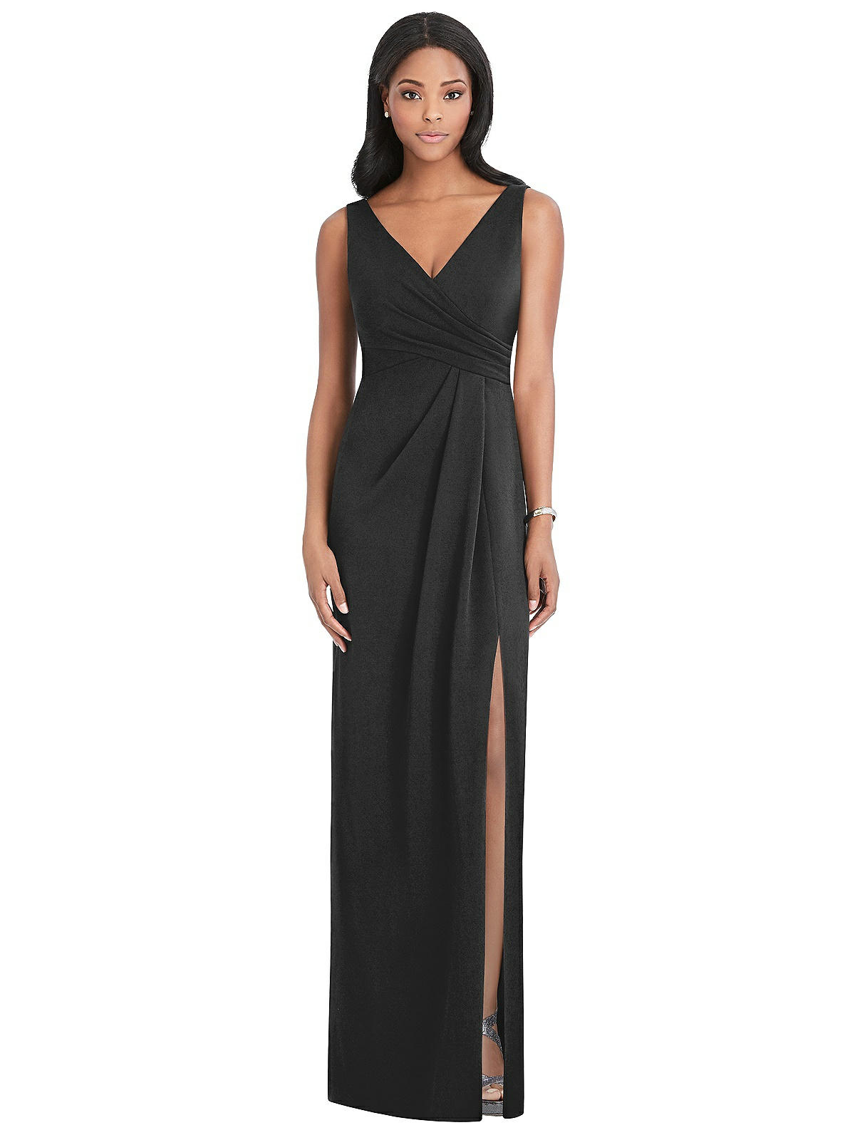 Wrap dress hotsell with slit