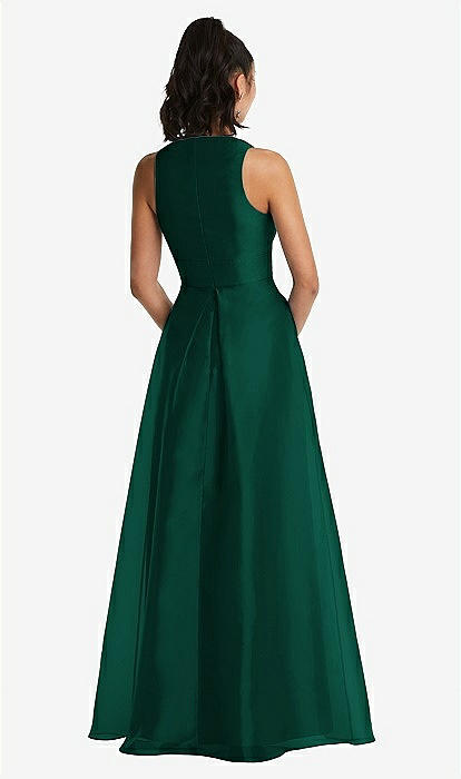 Emerald green outlet dress with pockets