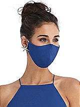 Alt View 2 Thumbnail - Classic Blue Soft Jersey Reusable Face Mask