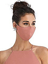 Alt View 2 Thumbnail - Desert Rose Soft Jersey Reusable Face Mask