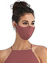 Alt View 2 Thumbnail - English Rose Soft Jersey Reusable Face Mask