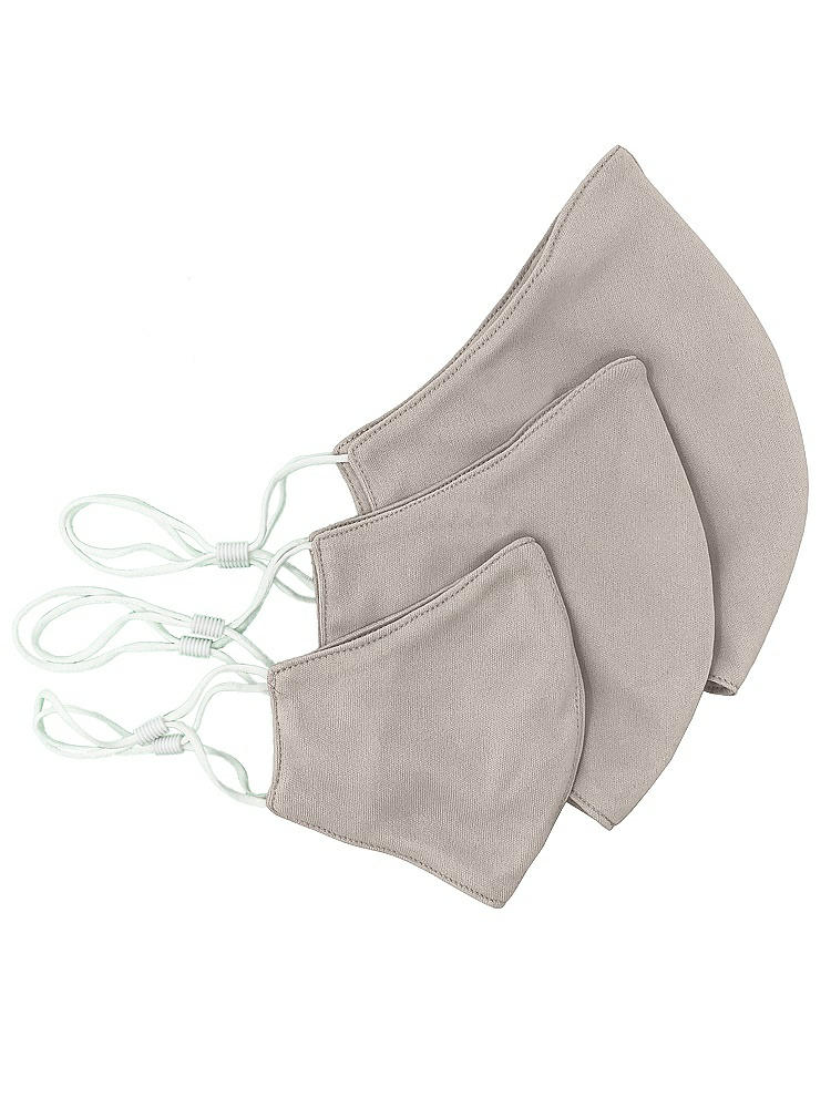 Back View - Taupe Soft Jersey Reusable Face Mask