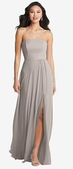 David's bridal outlet taupe bridesmaid dress