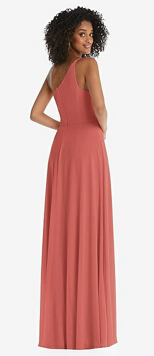 Mori lee 2025 coral bridesmaid dresses