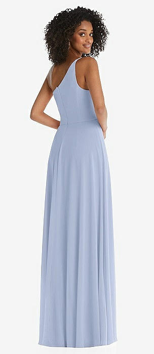 Blue and clearance grey bridesmaid dresses