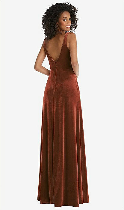 Velvet rust clearance dress