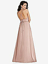 Alt View 1 Thumbnail - Toasted Sugar Deep V-Neck Shirred Skirt Maxi Dress with Convertible Straps