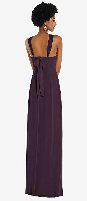 Aubergine bridesmaid outlet dress