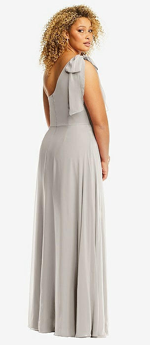 Plus size on sale grey bridesmaid dresses