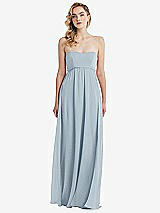 Alt View 6 Thumbnail - Mist Empire Waist Shirred Skirt Convertible Sash Tie Maxi Dress
