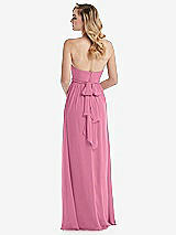 Alt View 7 Thumbnail - Orchid Pink Empire Waist Shirred Skirt Convertible Sash Tie Maxi Dress