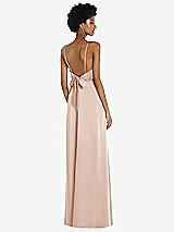 Front View Thumbnail - Cameo High-Neck Low Tie-Back Maxi Dress with Adjustable Straps