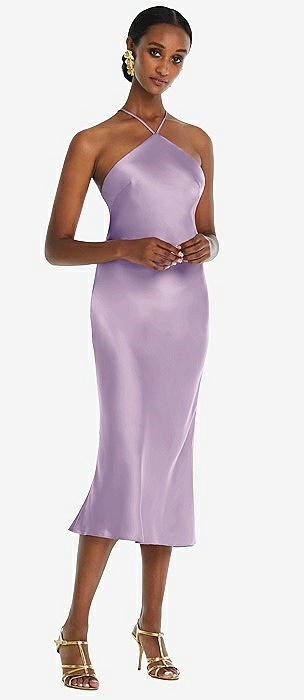 Halter purple outlet dress