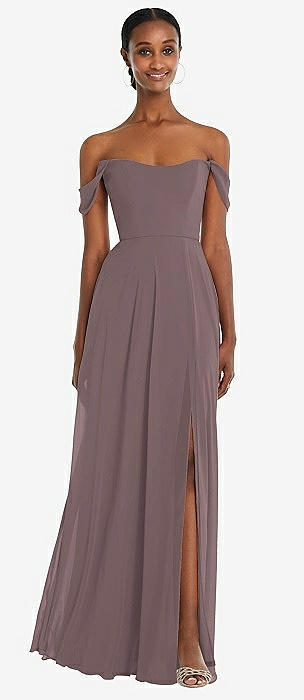 Coffee colour hotsell bridesmaid dress