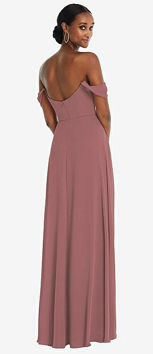 Rosewood color bridesmaid clearance dresses