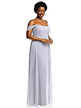Alt View 2 Thumbnail - Silver Dove Off-the-Shoulder Basque Neck Maxi Dress with Flounce Sleeves