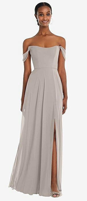 Taupe sale long dresses