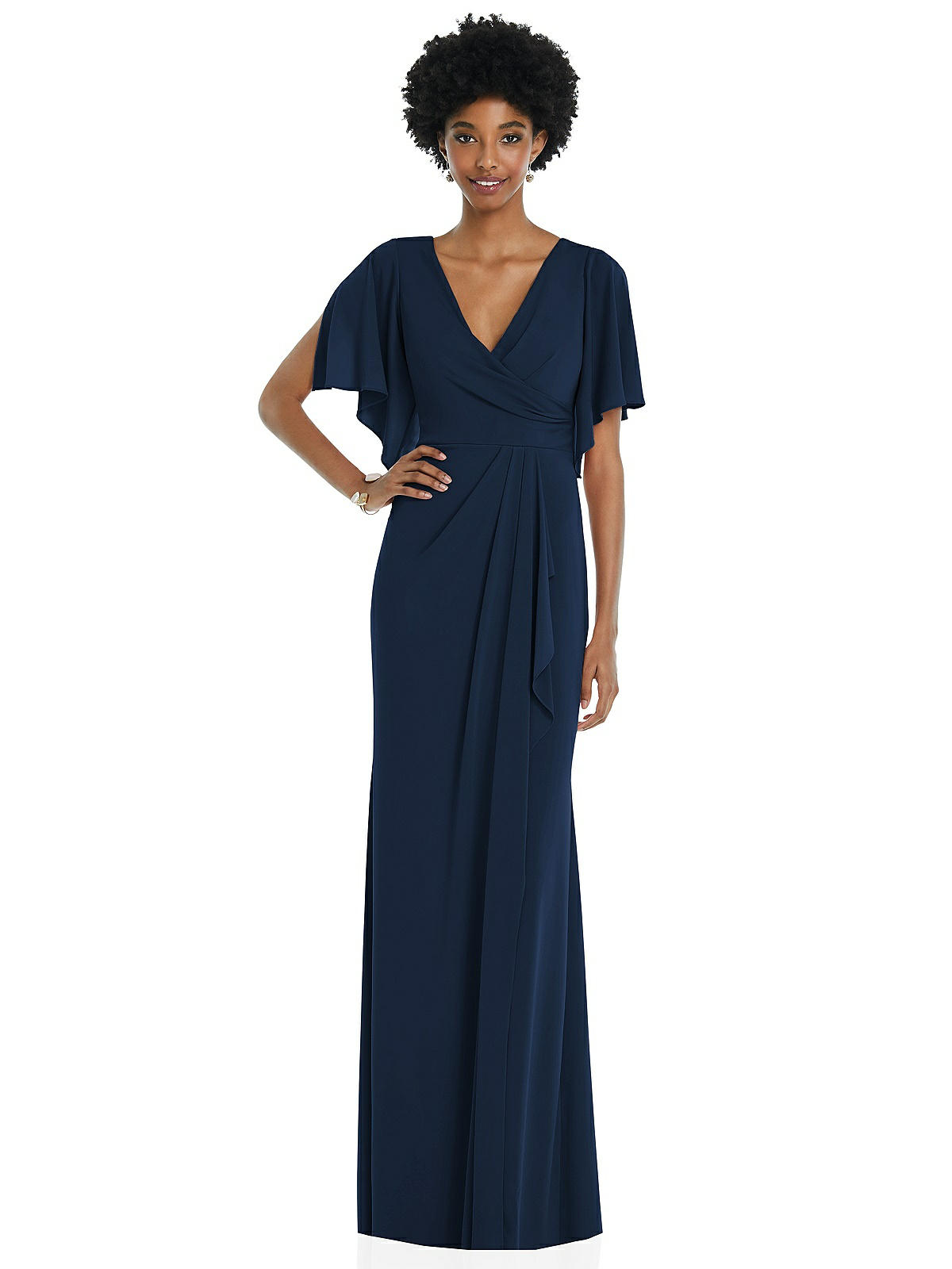 Dessy wrap dress sale