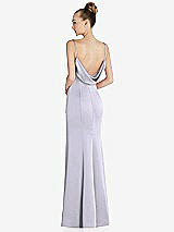 Front View Thumbnail - Silver Dove Draped Cowl-Back Princess Line Dress with Front Slit