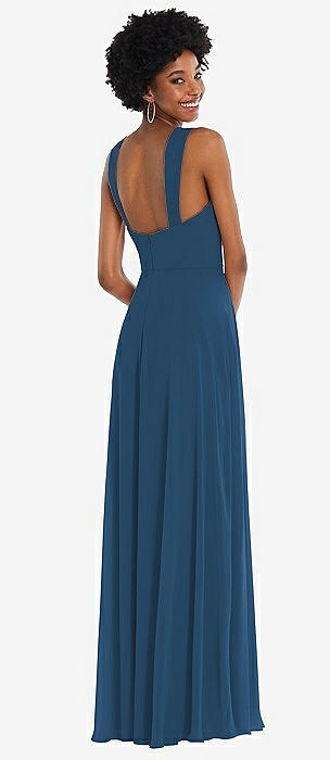 Marine color bridesmaid outlet dresses