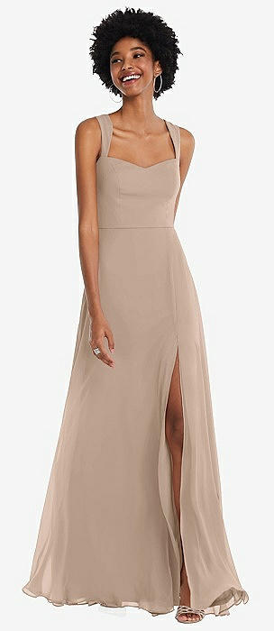 Light tan bridesmaid clearance dresses