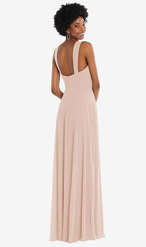 Back View - Cameo Contoured Wide Strap Sweetheart Maxi Dress
