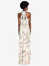 Alt View 5 Thumbnail - Blush Garden Convertible Tie-Shoulder Empire Waist Maxi Dress