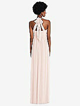 Alt View 5 Thumbnail - Blush Convertible Tie-Shoulder Empire Waist Maxi Dress