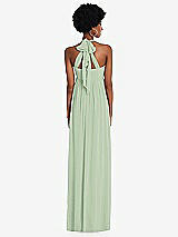 Alt View 5 Thumbnail - Celadon Convertible Tie-Shoulder Empire Waist Maxi Dress