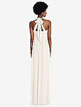 Alt View 5 Thumbnail - Ivory Convertible Tie-Shoulder Empire Waist Maxi Dress