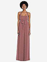Alt View 1 Thumbnail - Rosewood Convertible Tie-Shoulder Empire Waist Maxi Dress