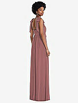 Rear View Thumbnail - Rosewood Convertible Tie-Shoulder Empire Waist Maxi Dress