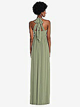 Alt View 5 Thumbnail - Sage Convertible Tie-Shoulder Empire Waist Maxi Dress