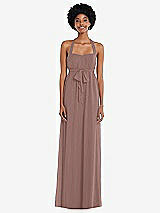 Alt View 1 Thumbnail - Sienna Convertible Tie-Shoulder Empire Waist Maxi Dress