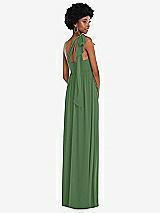 Alt View 3 Thumbnail - Vineyard Green Convertible Tie-Shoulder Empire Waist Maxi Dress