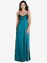 Front View Thumbnail - Oasis Cowl-Neck Empire Waist Maxi Dress with Adjustable Straps