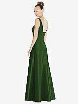 Rear View Thumbnail - Celtic Sleeveless Square-Neck Princess Line Gown with Pockets