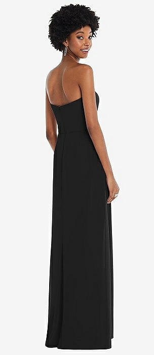 Black strapless bridesmaid outlet dresses