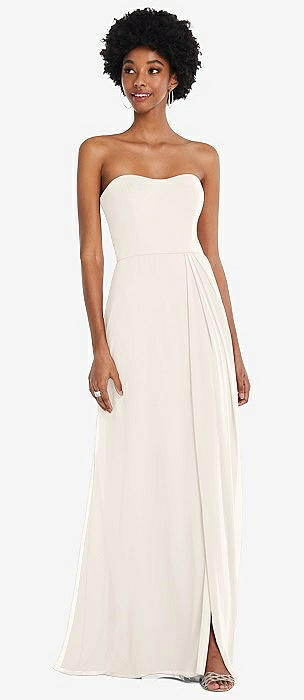 Strapless maxi dress outlet white