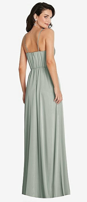 COWL-NECK A-LINE MAXI DRESS WITH ADJUSTABLE STRAPS TH098 By Thread