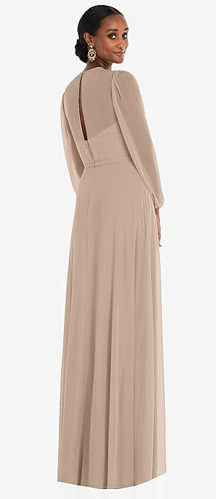 Blouson bridesmaid cheap dress