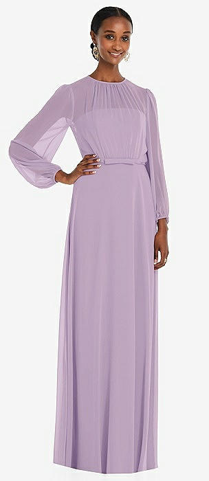 Pale lilac hot sale bridesmaid dresses