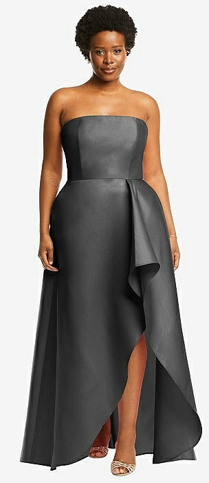 Gunmetal grey outlet bridesmaid dresses