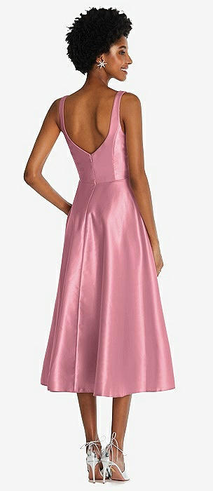 Carnation Wide Strap Bridesmaid Dresses