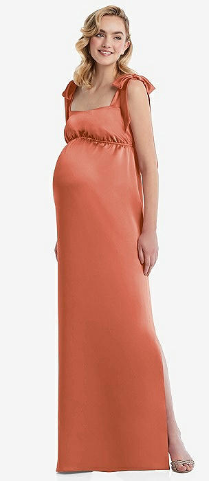 Maternity Bridesmaid Dresses Orange