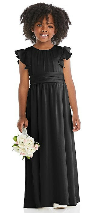 Black and silver flower best sale girl dresses