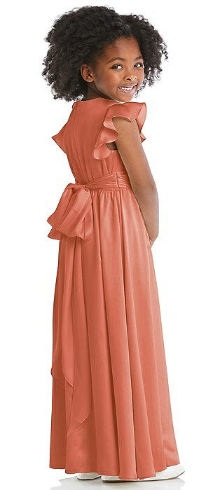 Orange flower best sale girl dresses