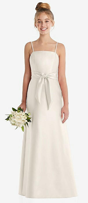 Ivory junior cheap bridesmaid dresses