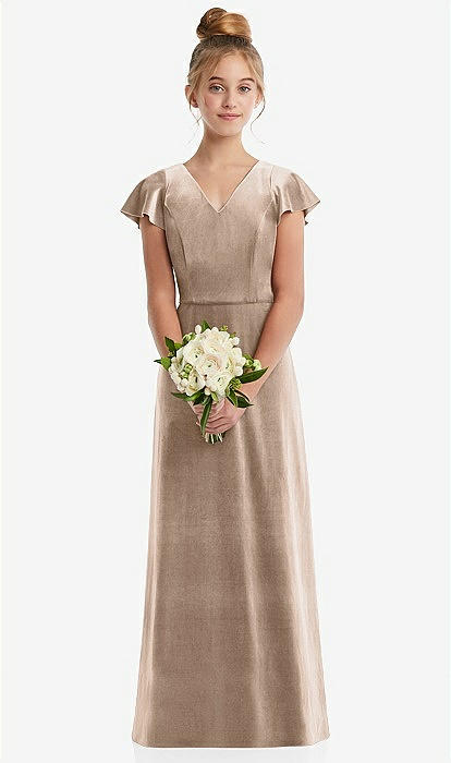 Junior bridesmaid 2025 dresses with sleeves