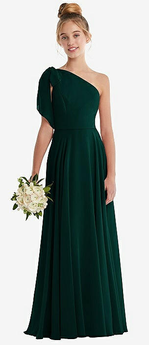 Emerald green outlet junior bridesmaid dress